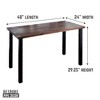 Pipe Decor Skyline Trail Brown Solid Wood Desk with 28 in. High-Rise Legs - 3 of 4