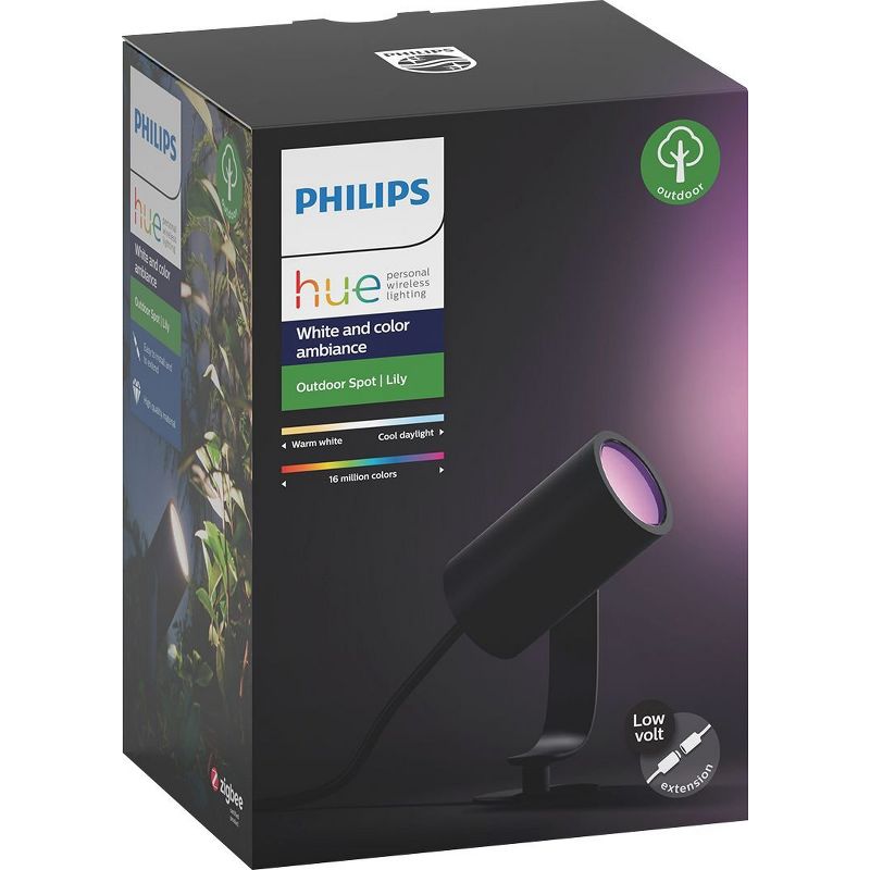 Philips Hue Lily White & Color Outdoor Smart Spot Light Extension, 2 of 8
