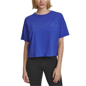Calvin Klein Womens Logo Basic T-Shirt - 1 of 1
