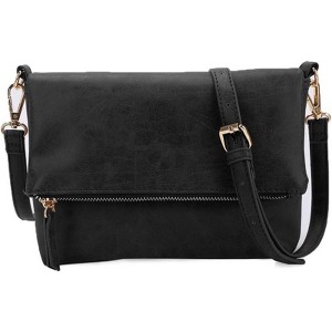 FATMOON Women's Crossbody Bag with Detachable Shoulder Strap - Multi-Functional Vegan PU Leather Purse for Daily Use, Travel, and Gifts - 1 of 4