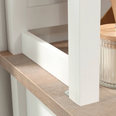 White Adjustable Cottage Road Library Hutch