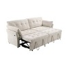 89.8 in Wide Straight Arm Fabric Rectangle Reclining Sectional Sofa - 4 of 4