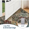 coucheta Washable Vintage Area Rugs, Non-Slip Stain-Resistant Ultra-Soft Low Pile Carpet, Easy to Clean Indoor Rugs, for Office, Bedroom, Living Room - 4 of 4