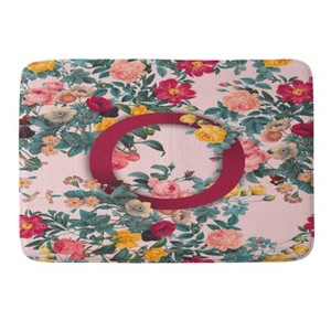 Deny Designs Burcu Korkmazyurek Summer Botanical Monogram Memory Foam Bath Mat - 1 of 4