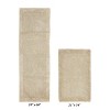 Edge Bath Rug 100% Premium Cotton Ultra-soft Water Absorbent Tufted Solid Reversible 2 Piece Bathroom Rug Set For Machine Washable Bathmat - 2 of 4