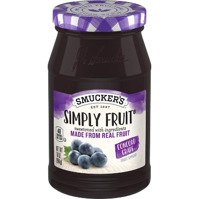 Smucker's Simply Fruit Concord Grape Spread - 10oz