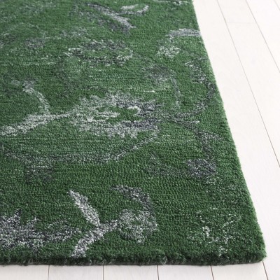 Anatolia AN401 Handmade Tufted Area Rug - Dark Green - 4' X 6' - Safavieh