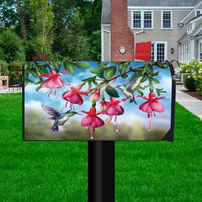 Bright Floral Spring Magnetic Mailbox Cover - Fits Standard Steel Mailboxes, Outdoor Decorative Wrap With Numbers - View #5