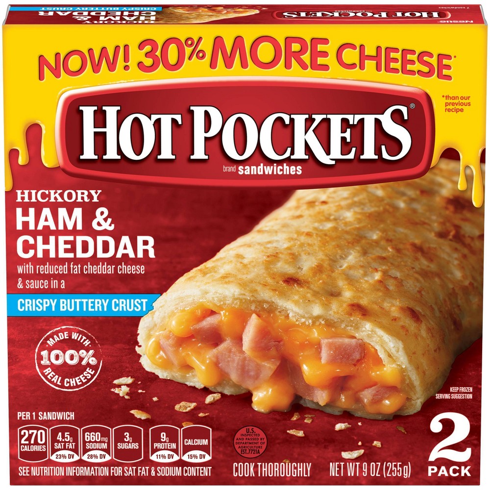 UPC 043695071122 product image for Frozen Hot Pockets Ham & Cheese - 2pk | upcitemdb.com