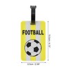 Unique Bargains Football Pattern Luggage Tag 1 Pc - 2 of 4