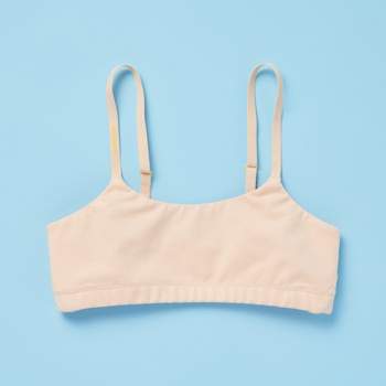Maidenform Girls' Molded Triangle Padded Pullover Comfort Bra - Beige 30a :  Target