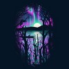 Men's Design By Humans Night With Aurora By nicebleed T-Shirt - 2 of 4