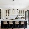 DORESshop Modern 3/4 Light Gold Kitchen Island Pendant Light , Retro Industrial Linear  Ceiling Lights with Clear Glass Shade for Kitchen - 4 of 4