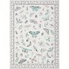 Acekool Floral Insect Area Rug - Washable 5x7 Non-Slip Carpet for Bedroom & Living Room - 2 of 4