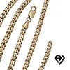 Aria jeweler inc 10mm Cuban Chain and Bracelet Set - 24 gold - 3 of 4