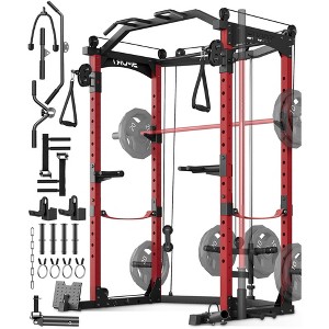 Power Cage, Multi-Functional Power Racks for Home Gym with Cable Crossover System, 1600LBS Weight Capacity Fitness Squat Rack for Strength Workout - 1 of 4