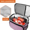 OPUX Insulated Lunch Box Men Women, Large Soft Cooler Bag Work School Picnic, Leakproof Tote Shoulder Strap Kid Adult - 4 of 4