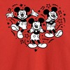 Boys' - Disney - Mickey Mouse Heart Long Sleeve Graphic T-Shirt - 2 of 4