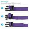 Unique Bargains Travel Packing Accessories Adjustable Buckle Belt Utility Strap 2 Pcs - 4 of 4