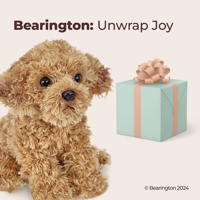 Golden Brown Labradoodle Plush Stuffed Animal Toy