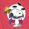 Boys' - Peanuts - Snoopy Woodstock Vampire Short Sleeve Graphic T-Shirt - 2 of 4