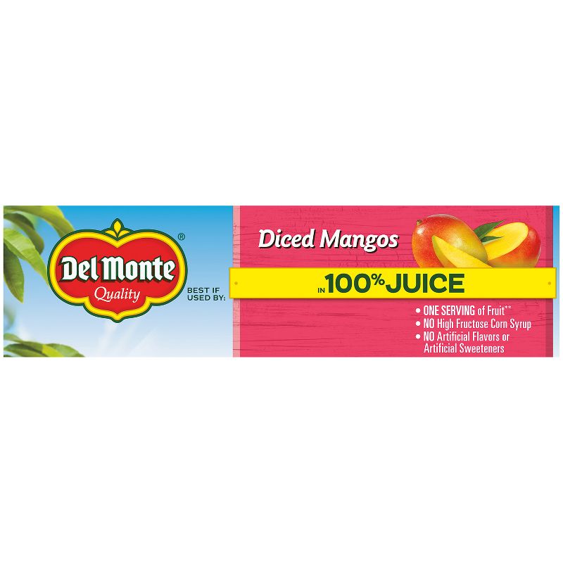 Del Monte Diced Mango Fruit Cups - 4oz 4pk, 4 of 9