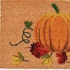 HomeRoots 24" X 36" Natural And Orange Coir Pumpkin Outdoor Fall Door Mat - 4 of 4