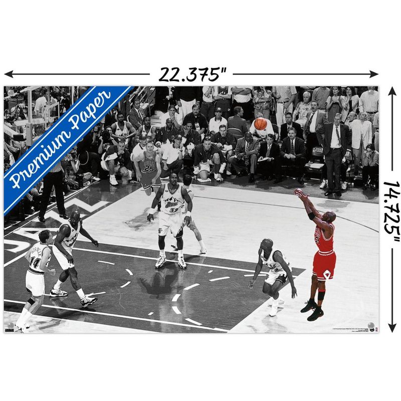 Trends International Michael Jordan - The Shot Horizontal Unframed Wall Poster Prints, 3 of 7