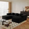 106.7" Corduroy Modular Boneless U-Shaped Sectional Sofa with 2 Ottoman, High-Density Memory Foam, Flexible Configurations, Plush Cushions - 2 of 4