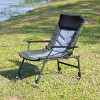 Camping Lounge Chair, Portable Folding Reclining Camping Chair with Adjustable backrest for Indoor and Outdoor Camping Beach Hiking -Coolbibila - 3 of 4