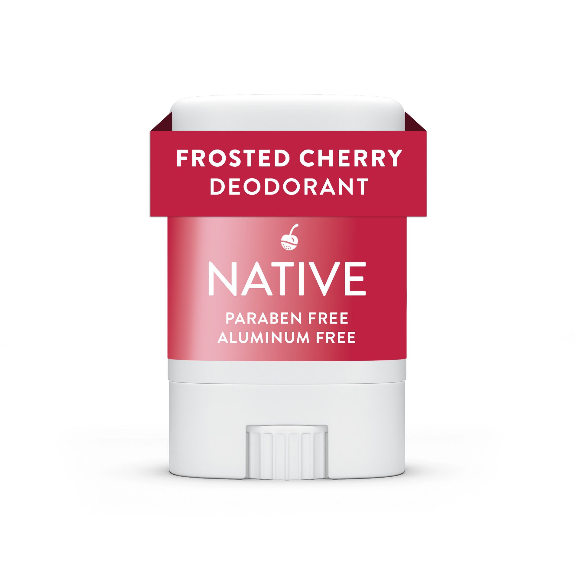 Native Holiday Limited Edition Aluminum-Free Mini Deodorant - Travel Size - Frosted Cherry - 0.35oz