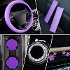 TruAIR 15PCS Bling Car Accessories Set Ð Steering Cover & Interior Decor - 2 of 4