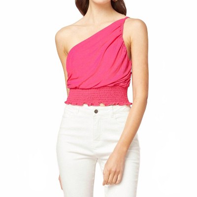 Women's One Shoulder Crop Top - entro