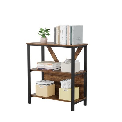 3/4/5 Tier Bookshelf with LED Lights, Bookcase with Open Display Shelves