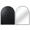Wooakway Modern Arched Metal Mirror Accent Wall Mirror Bathroom Mirror Vanity Mirror for Living Room - 3 of 4