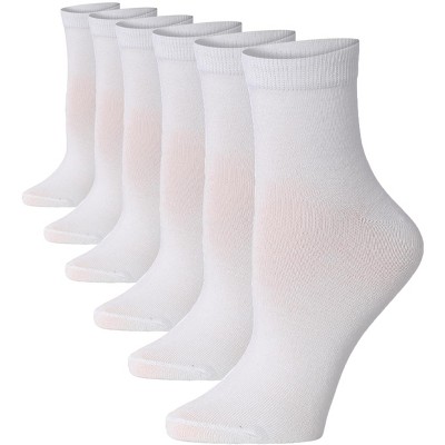 Tipi Toe Women's Lightweight & Versatile Classic White Color Pattern Quarter Socks, Ideal for Casual & Everyday Wear