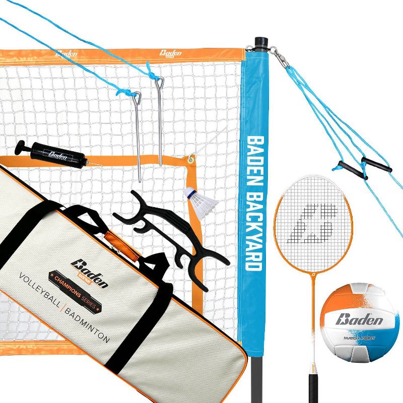 Baden Champions Series Volleyball and Badminton Set, 1 of 6