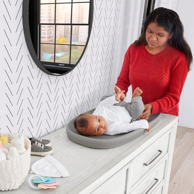 Evolur Dark Gray Waterproof Baby Changing Pad