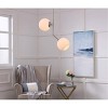 Elegant Lighting Ryland 2 light Chrome and Frosted White glass pendant - 2 of 4
