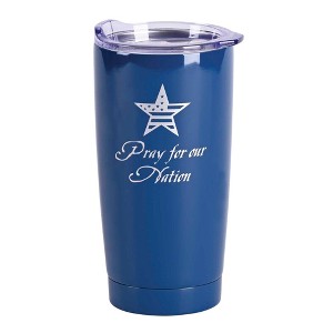 Dicksons On the Go Travel Tumbler With Sliding Lid 30 Oz Stainless Steel Bless This Day With Grace and Gratitude - 1 of 1