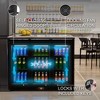 VITLIFE Back Bar Cooler with 3 Glass Doors, Counter-Height Beverage Refrigerator, 11.6 Cu.Ft., Commercial Fridge with LED Lighting & Self-Close Doors - 3 of 4