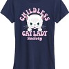 Women's - Instant Message - Childless Cat Lady Society Short Sleeve Graphic T-Shirt - 2 of 4