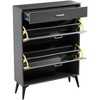 Acekool Tall Shoe Cabinet, Slim MDF Shoe Organizer, Scratch-Resistant, Entryway Storage, 31.5"x9.4"x43.3", Modern Space-Saving Design - 3 of 4