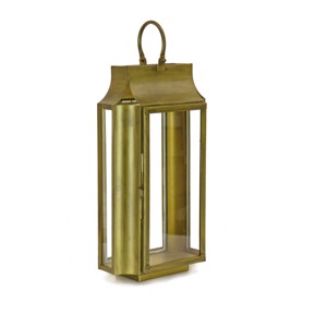 22" HGTV Slim Lantern Gold - National Tree Company - 1 of 4