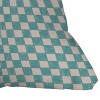 16"x16" Tanya Brown Alice Check Square Throw Pillow Cream - Deny Designs: Indoor Polyester, Removable Cover - 3 of 4