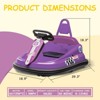 Jojoka Electric Kids Bumper Car Ride-On Toy with 360° Spin, Music, Horn, and Safety Belt, for Boys & Girls Ages 1-4 - 4 of 4