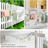 6-Rod Wall Drying Rack Clothing, Towel Retractable Drying Rack with Aluminum Rods(39.4 Inch) - 4 of 4