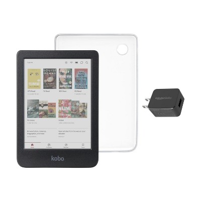 Kobo Clara Colour Ereader With Clear Case & Ac Bundle : Target