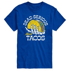 Men's - Instant Message - Dead Serious About Tacos Short Sleeve Graphic T-Shirt - 1 of 4