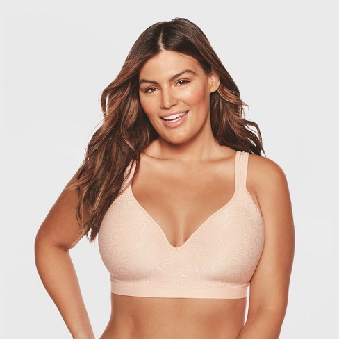 Bali Women's Comfort Revolution Wireless Bra 3463 - Rose Swirl 42d : Target